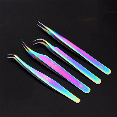 OEM Hot Selling Custom Logo Eyelash Applicator Eyelashes Tweezers Personalized Lashes Tools 